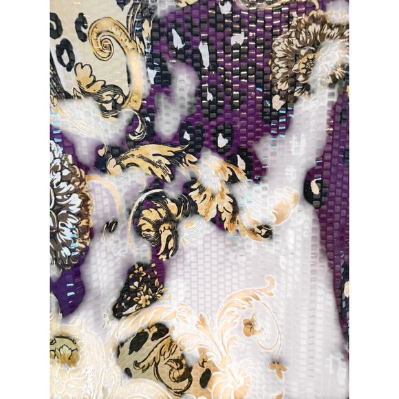 Vintage Simonton Says Designed by George Simonton Shiny Button Down Blouse M - Picture 10 of 16